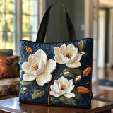 Quilted Magnolia Handcrafted Tote Bag