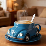 BLUEMUG | Blue Mug with Car Design