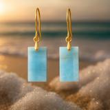 Marisea | Earrings adorned with blue crystal stones