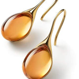 Gold and silver crystal earrings